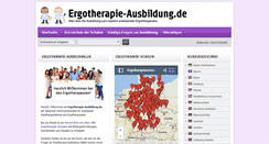 Desktop Screenshot of ergotherapie-ausbildung.de