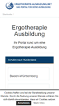 Mobile Screenshot of ergotherapie-ausbildung.net