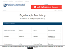 Tablet Screenshot of ergotherapie-ausbildung.net
